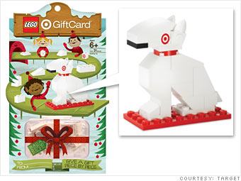 Target's LEGO dog card