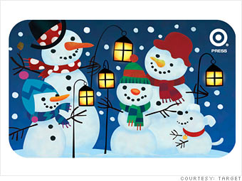 Target's Snowman Family light-up card