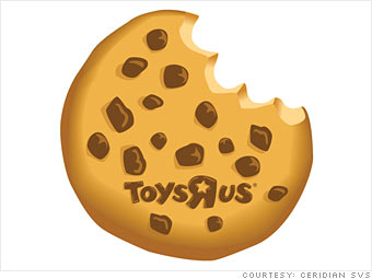 Toys R Us' cookie card