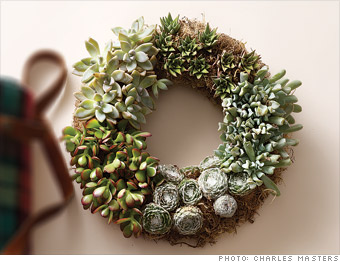 Succulent wreath