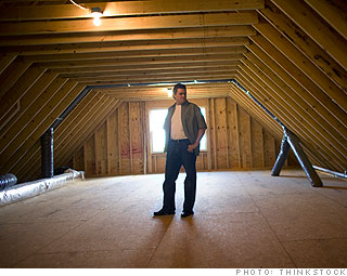 More efficient attic insulation