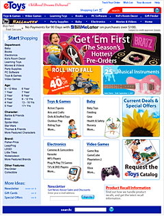 Original eToys gear from the real eToys Internet History 