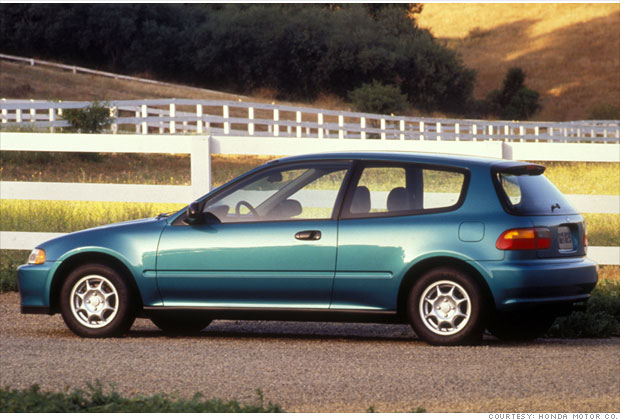 8. 1994-1995 Honda Civic VX hatchback