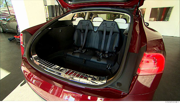 Inside The Tesla Model S Extra Seats 3 Cnnmoney