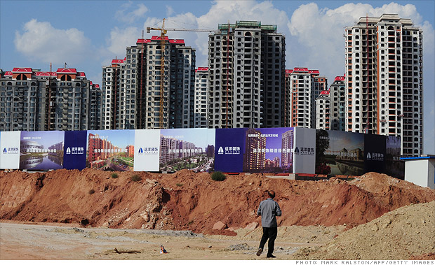 Pop of the China housing bubble 