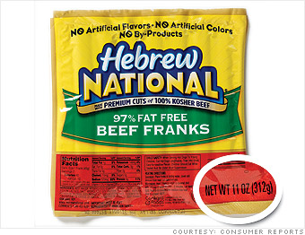 Hebrew National franks
