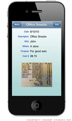Store receipts on your phone 