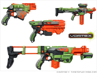 nerf vortex gun series