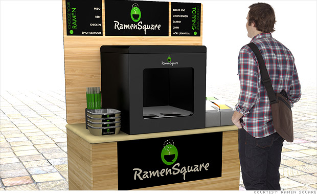 Innovation in vending machines - Ramen Noodles in three minutes (4