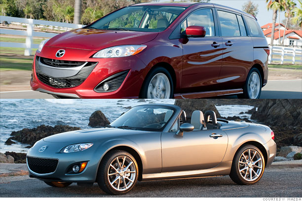 Mazda Mazda5 and MX-5 Miata