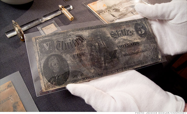 Titanic artifacts for sale - $5 bill (7) - CNNMoney