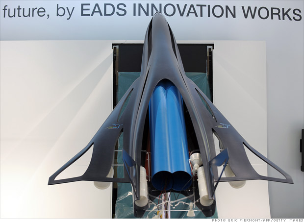 Seaweed-powered supersonic airplane